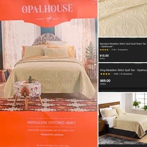 Opal House Quilt and shams